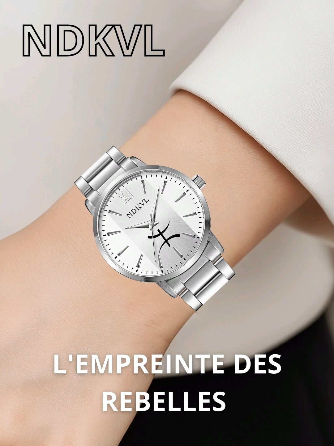 Montre NDKVL – Édition Femme Argentée